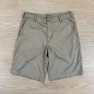 Nike Shorts Mens 32 Tan Golf Chinos Tour Performance Dri Fit Stretch Bermuda